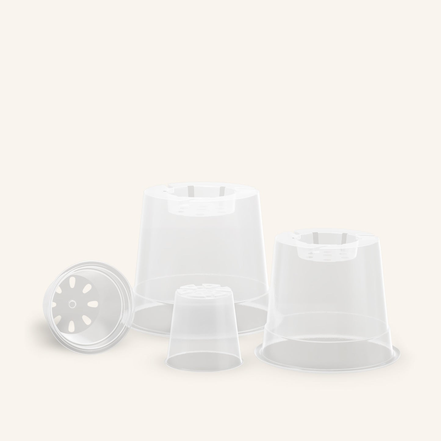 Pot transparent orchidée