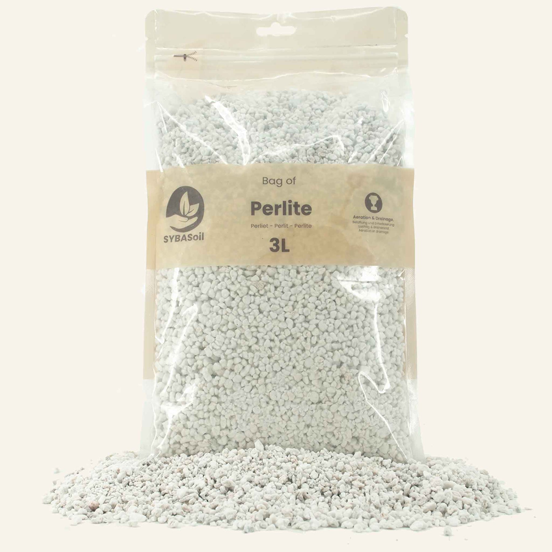 Perlite, 3L-9L, SYBASoil, Additif de drainage des plantes, Perlite  horticole, Perlite expansée